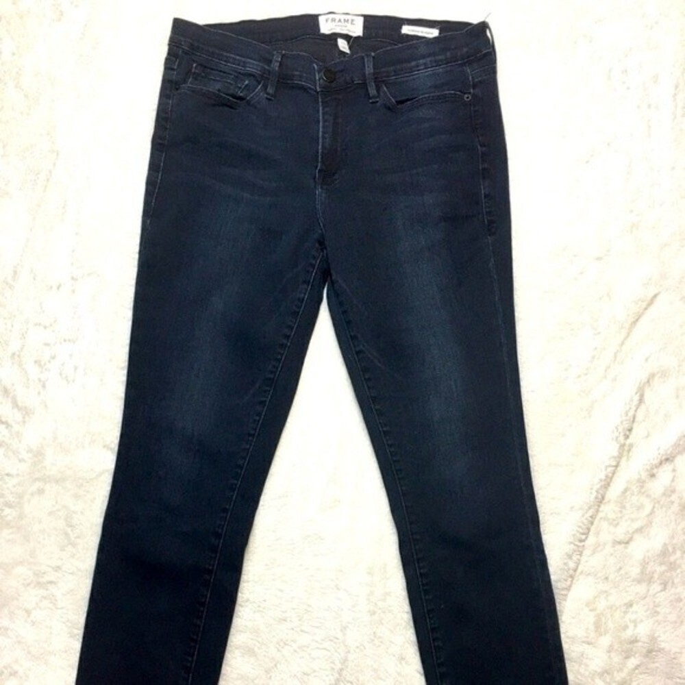 Frame Le Skinny De Jeanne Jeans, Manor Avenue‎ Size 32 Winter High Boots comfy - Picture 7 of 11